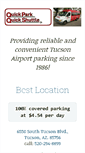 Mobile Screenshot of airportparkingtucson.com